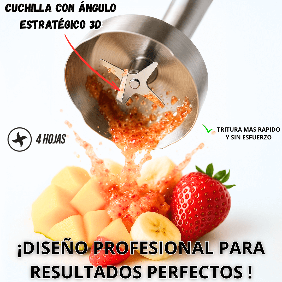POTENTE LICUADORA DE MANO 4 EN 1