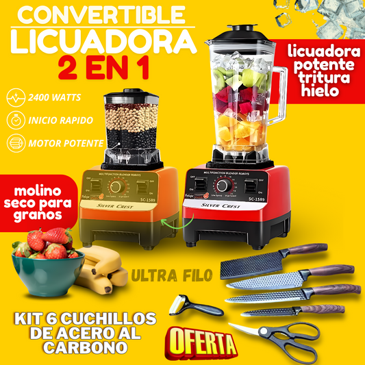 LICUADORA POTENTE TODO EN UNO 2400W