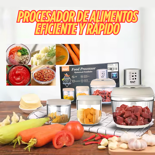 EFICIENTE PROCESADOR POTENTE DE ALIMENTOS